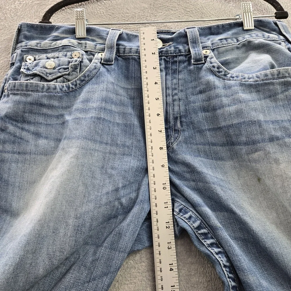 True‎ Religion Men Jeans 36 Blue Denim Ricky Relaxed Straight 32